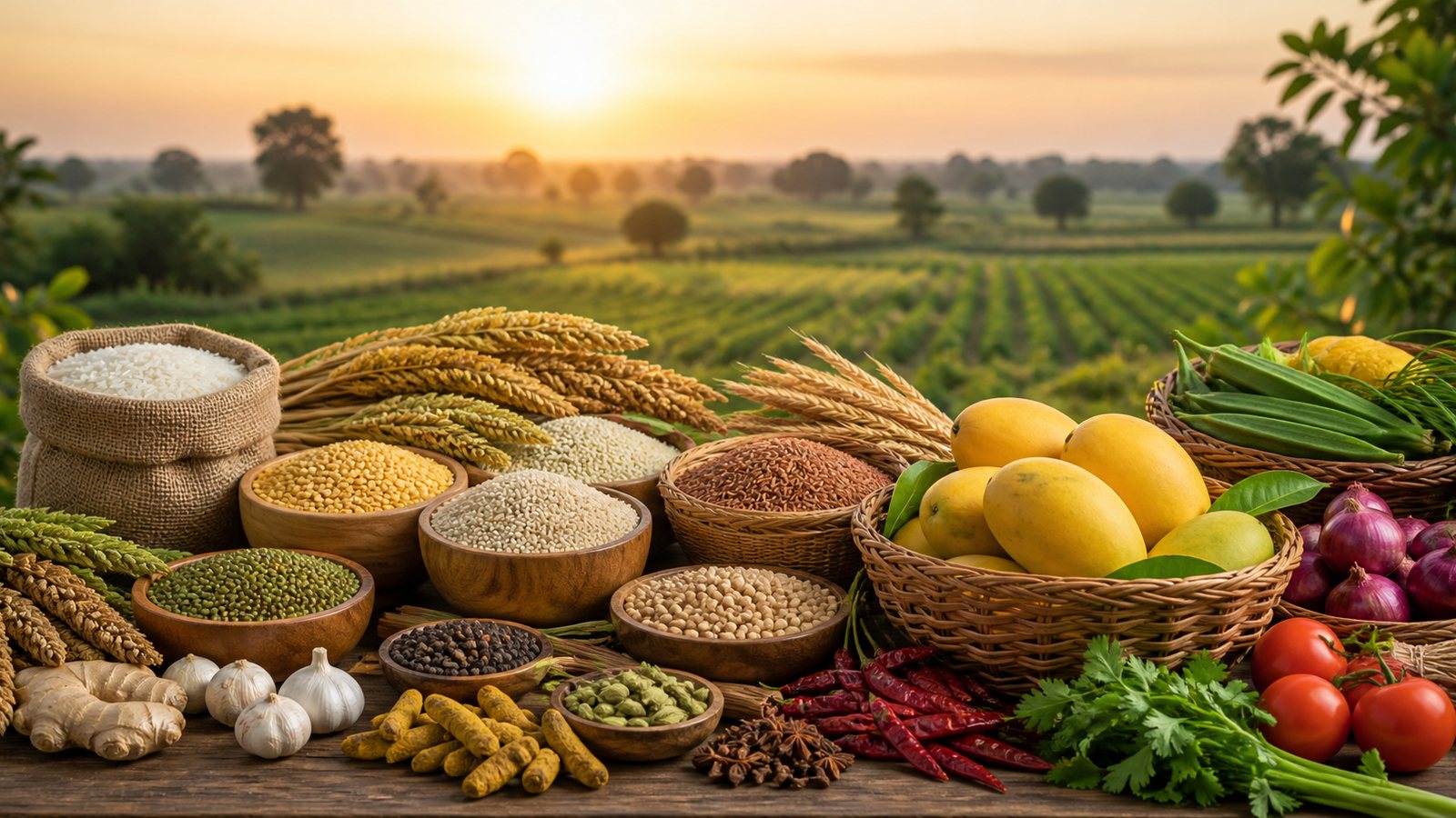 Indian agri products prepared for export sourcing